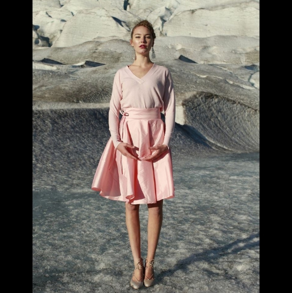 Shabby Apple Blush Celeste Circle Skirt